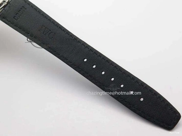 MIROTIME 0120 UrbanStyle Portuguese Tourbillon Power Reserve Moonphase SS White Dial On Black Leather Strap 7318